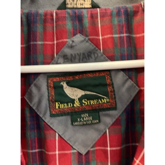 Vintage 80s Field & Stream Zip Up Jacket Coat XLarge Mens Gray Grandpa - Picture 4 of 6